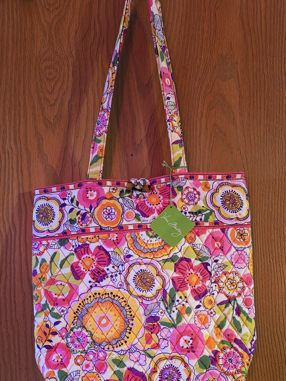 Vera Bradley Multicolor Floral Quilted Tote